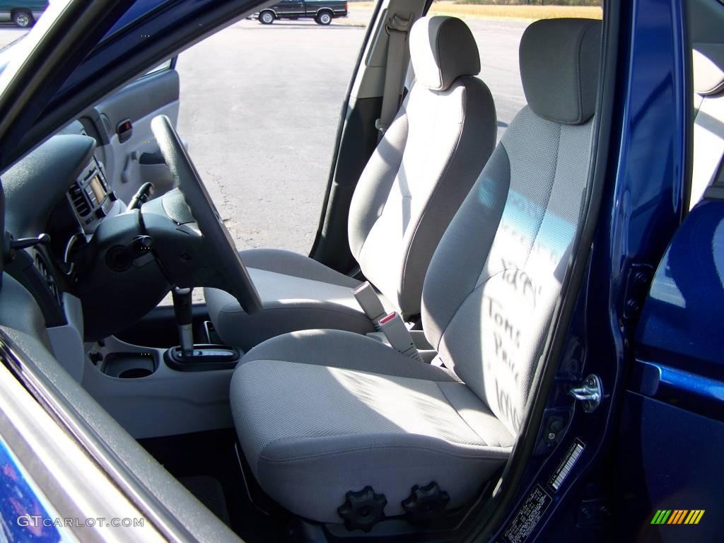 2008 Accent GLS Sedan - Dark Sapphire Blue / Gray photo #7