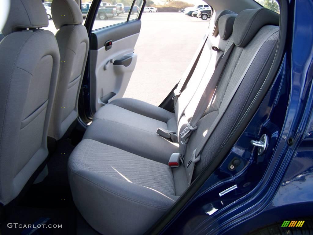 2008 Accent GLS Sedan - Dark Sapphire Blue / Gray photo #8