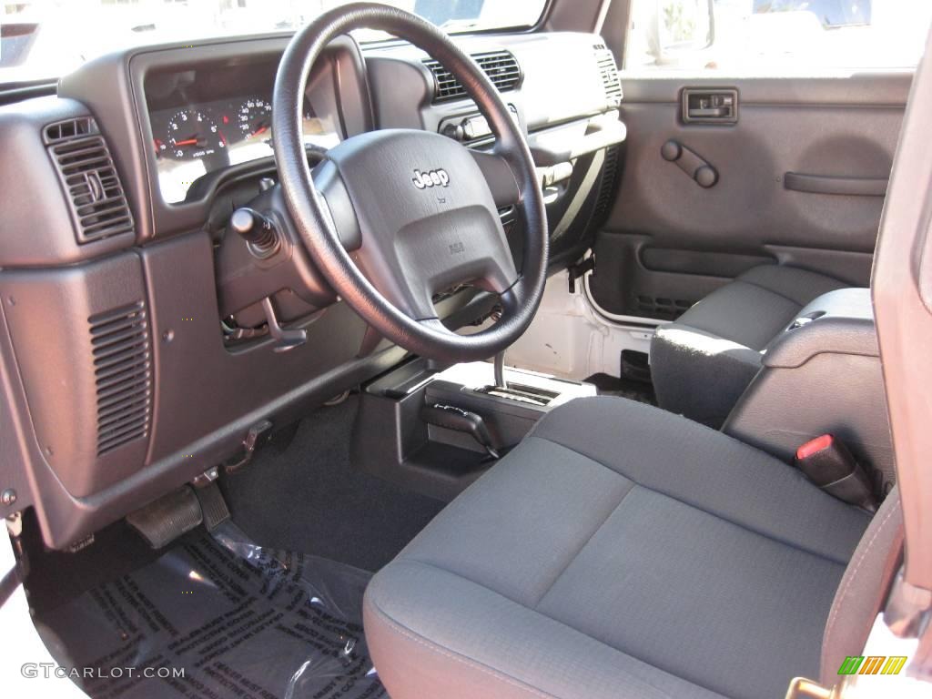 2006 Wrangler X 4x4 - Stone White / Dark Slate Gray photo #11