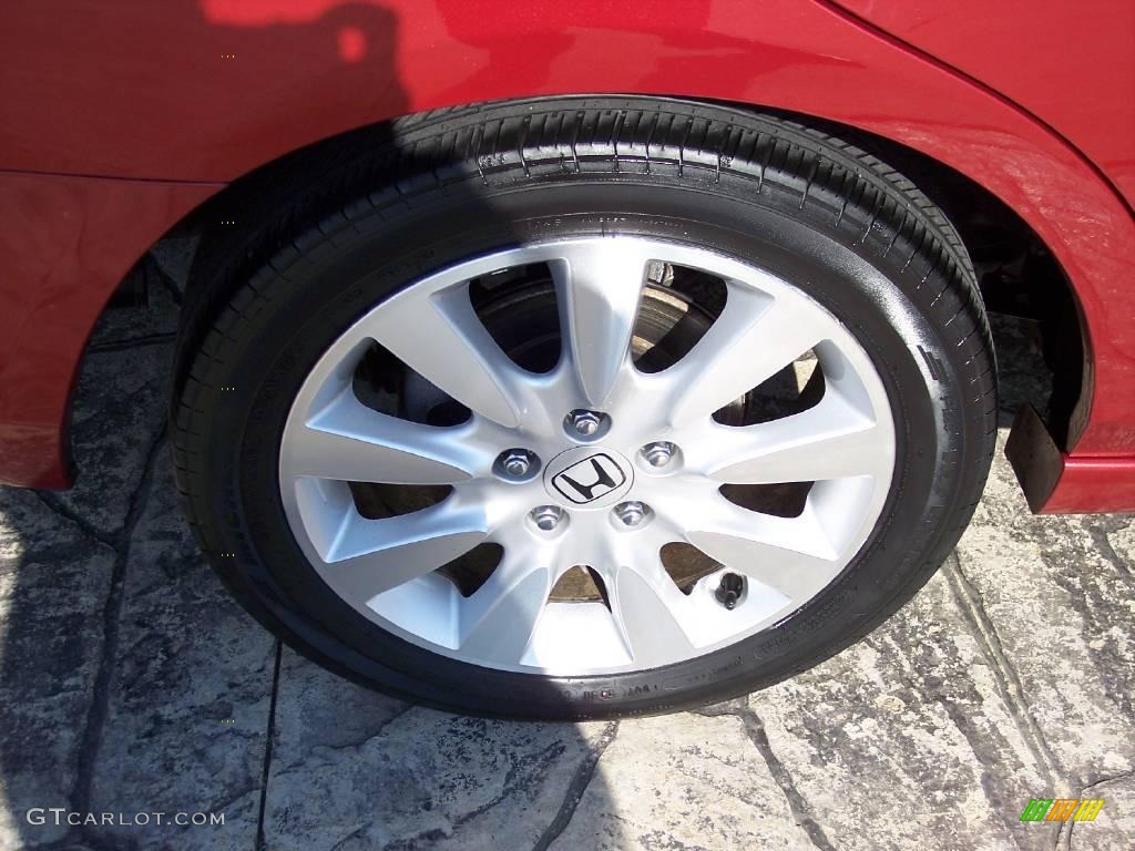 2007 Accord EX-L V6 Sedan - Moroccan Red Pearl / Gray photo #9