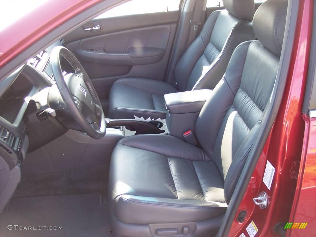 2007 Accord EX-L V6 Sedan - Moroccan Red Pearl / Gray photo #13