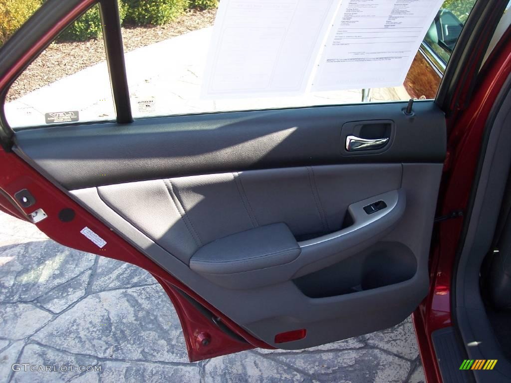 2007 Accord EX-L V6 Sedan - Moroccan Red Pearl / Gray photo #19