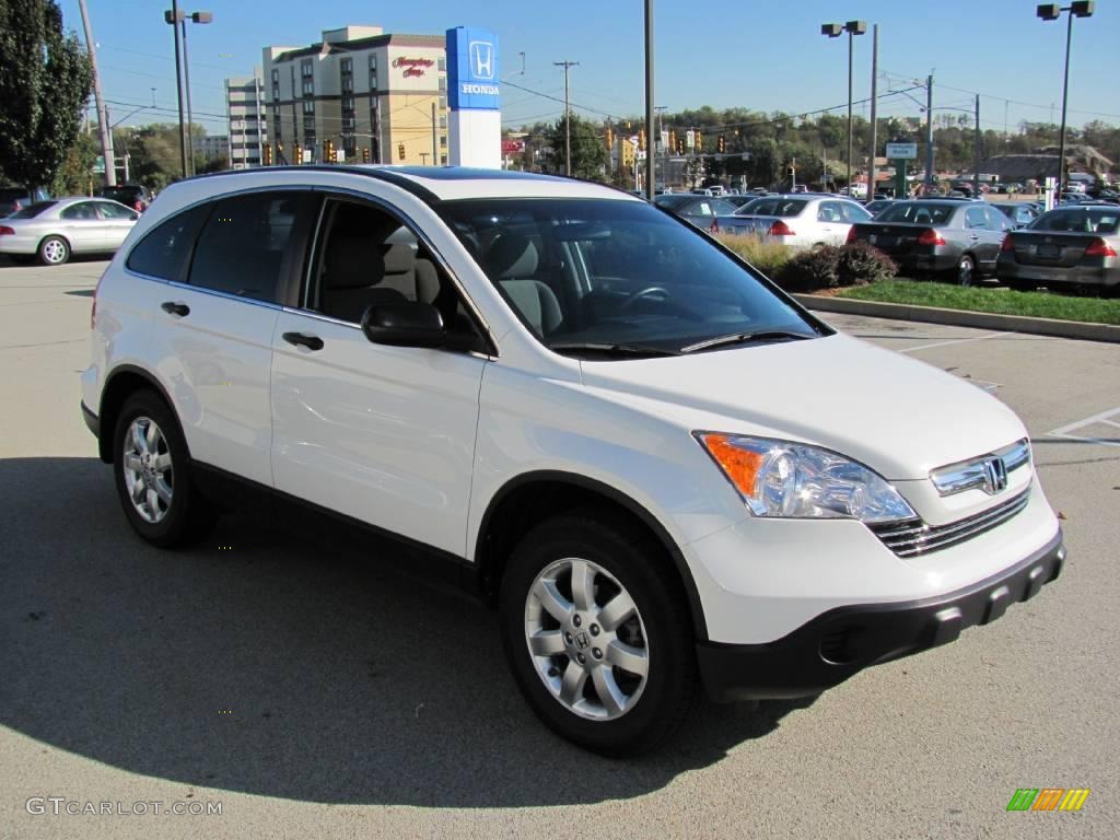 2007 CR-V EX 4WD - Taffeta White / Gray photo #8