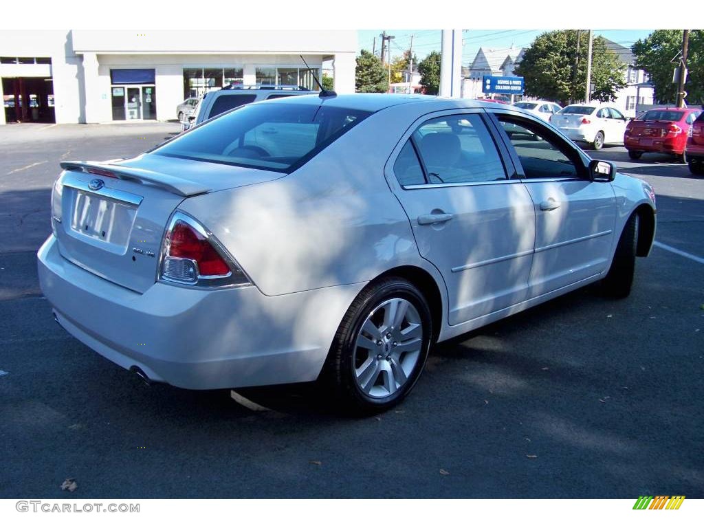 2008 Fusion SEL V6 - White Suede / Camel photo #5