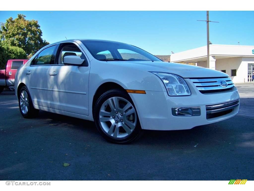 2008 Fusion SEL V6 - White Suede / Camel photo #25