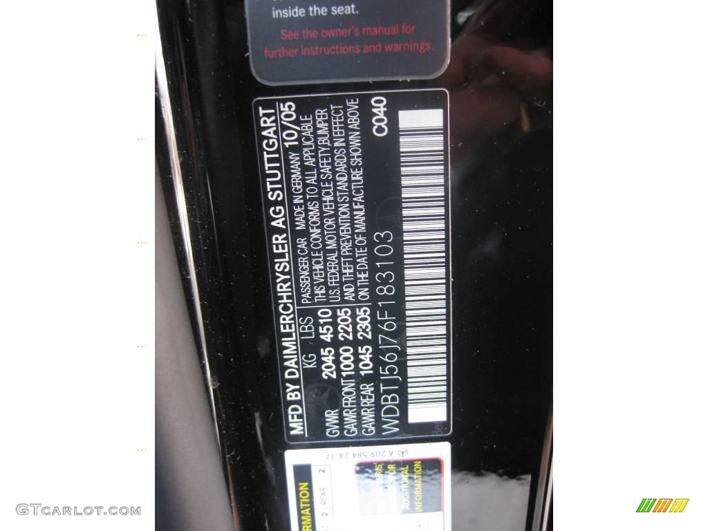 2006 CLK 350 Coupe - Black / Charcoal photo #25