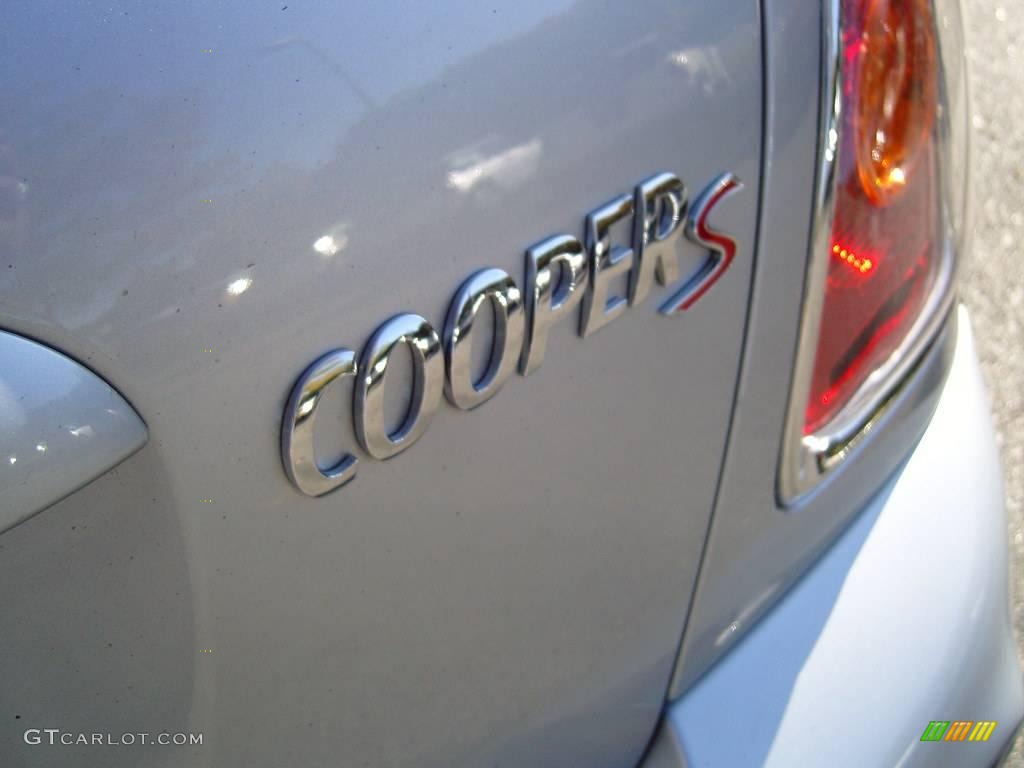 2008 Cooper S Hardtop - Pure Silver Metallic / Blue/Carbon Black photo #17