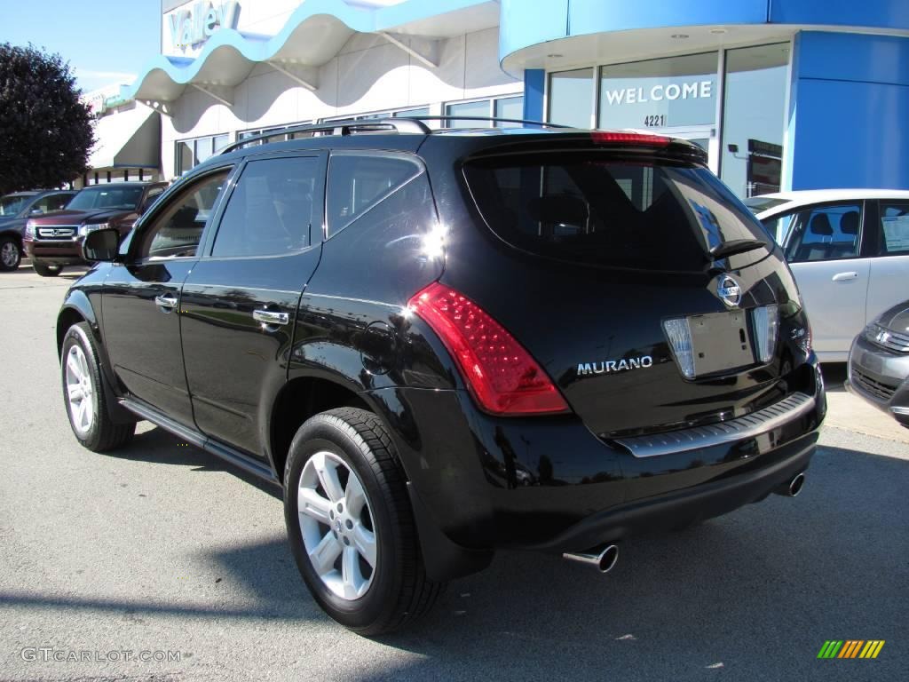 2006 Murano S AWD - Super Black / Cafe Latte photo #5