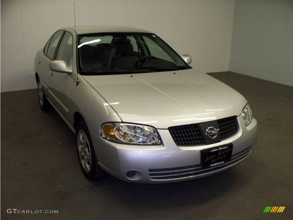 2006 Sentra 1.8 S - Brilliant Aluminum Metallic / Sage photo #1