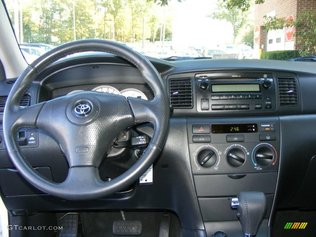 2007 Corolla S - Super White / Dark Charcoal photo #8