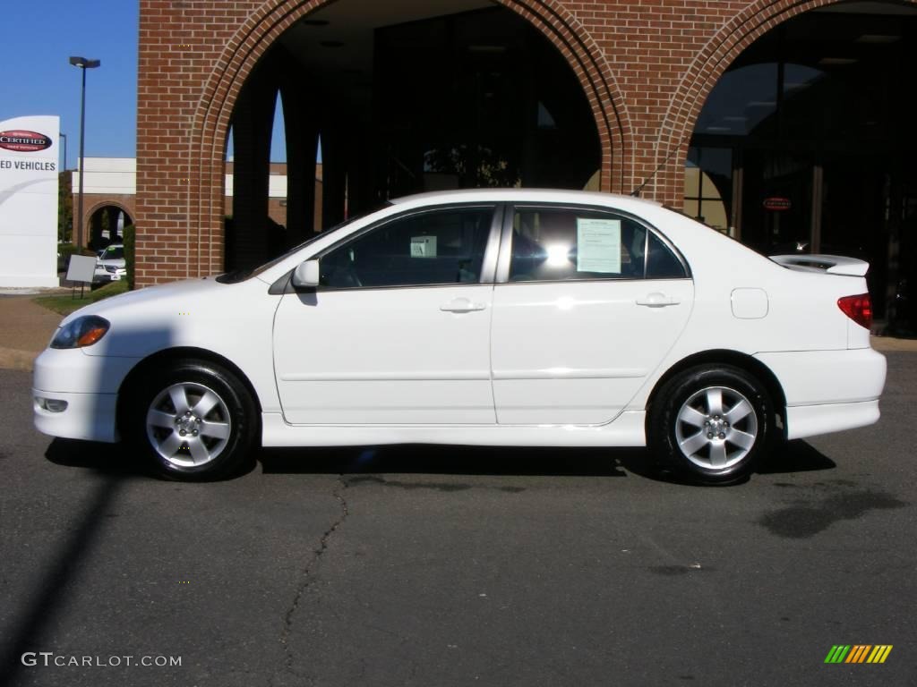 2007 Corolla S - Super White / Dark Charcoal photo #19