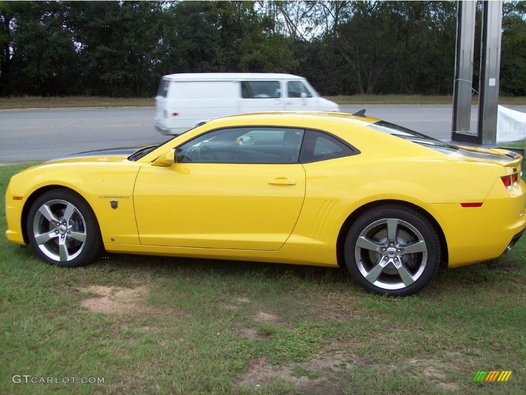 2010 Camaro SS Coupe Transformers Special Edition - Rally Yellow / Black photo #2