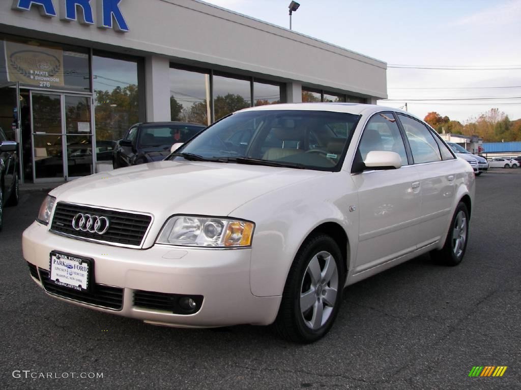 2002 A6 2.7T quattro Sedan - Pearlescent White / Beige photo #1