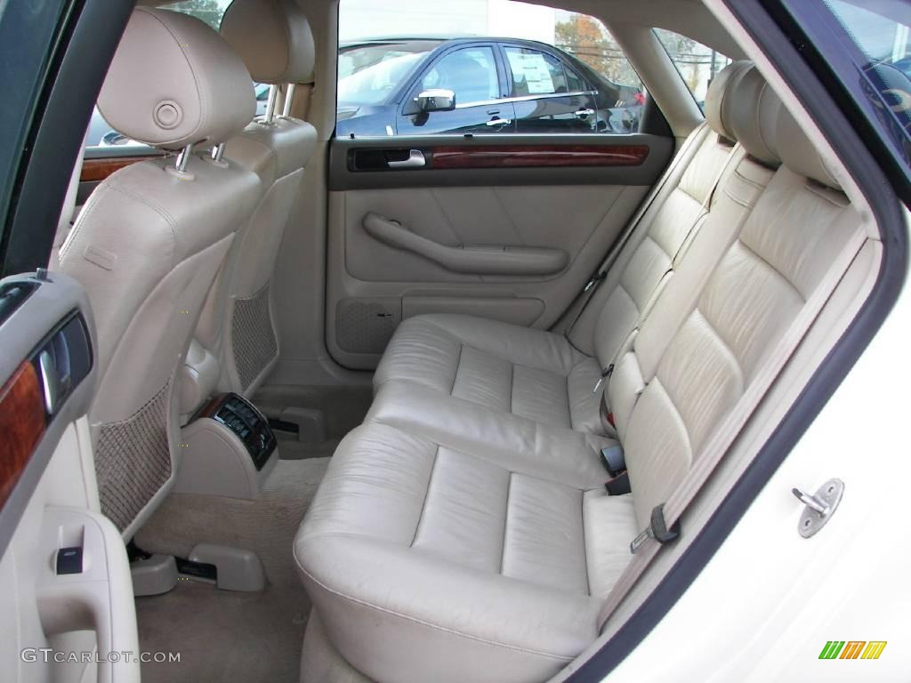 2002 A6 2.7T quattro Sedan - Pearlescent White / Beige photo #6