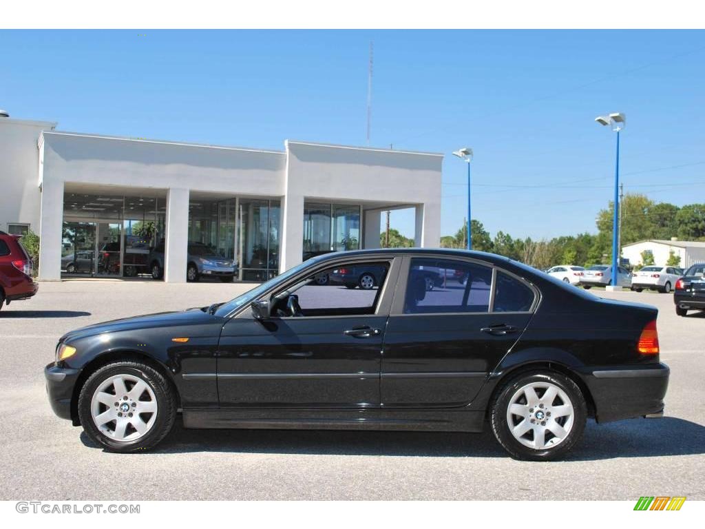 2002 3 Series 325i Sedan - Jet Black / Black photo #2