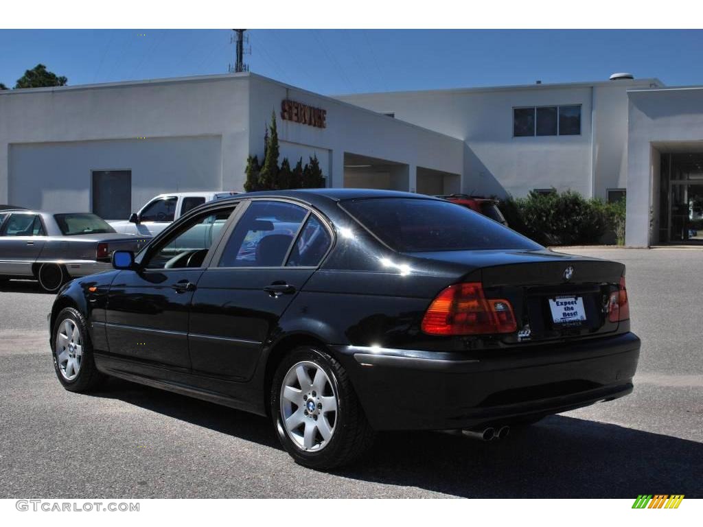 2002 3 Series 325i Sedan - Jet Black / Black photo #3