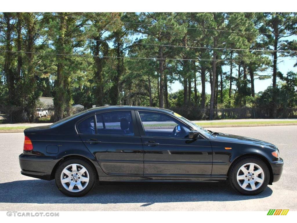 2002 3 Series 325i Sedan - Jet Black / Black photo #6