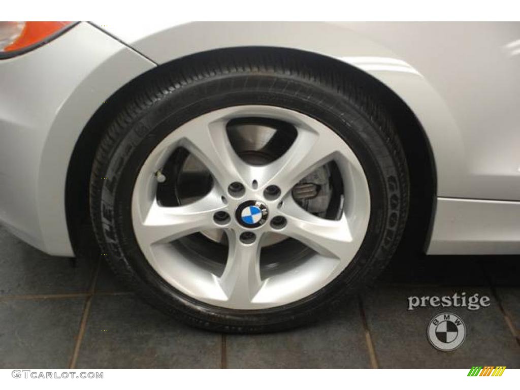 2009 1 Series 128i Coupe - Titanium Silver Metallic / Black photo #8