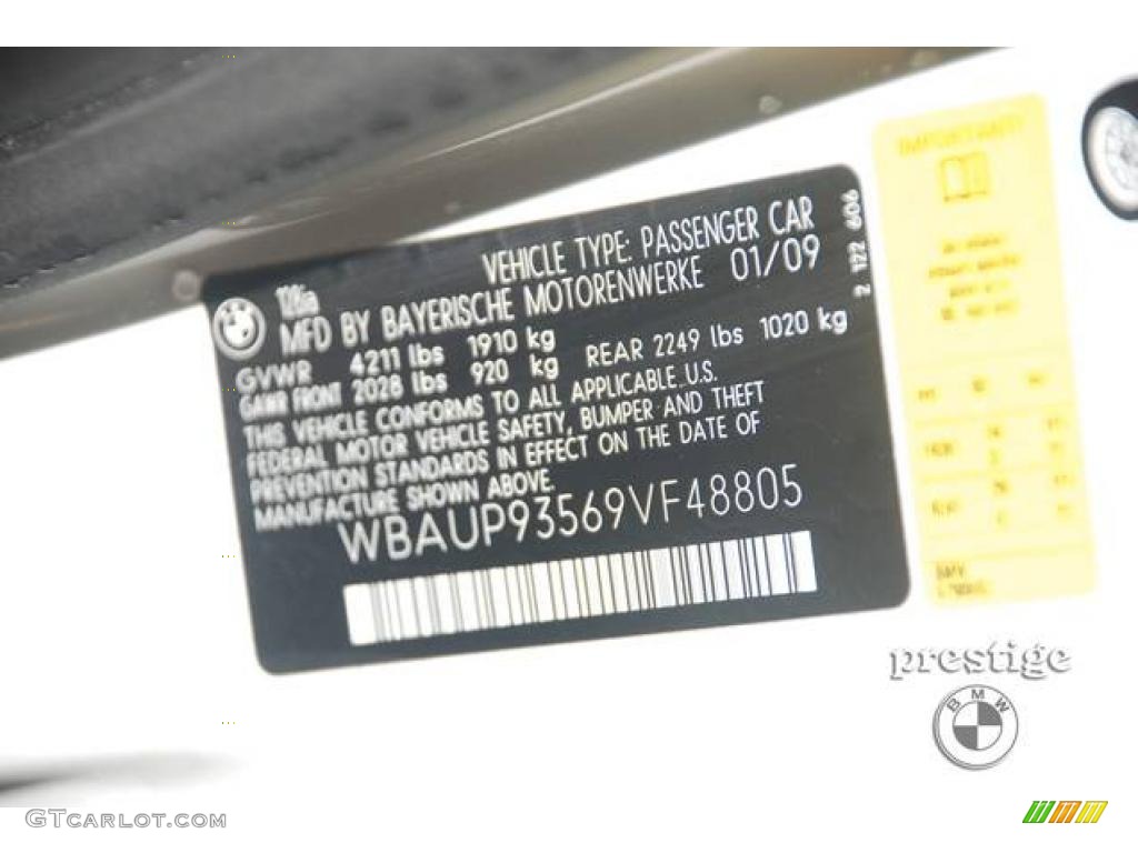 2009 1 Series 128i Coupe - Alpine White / Taupe photo #6