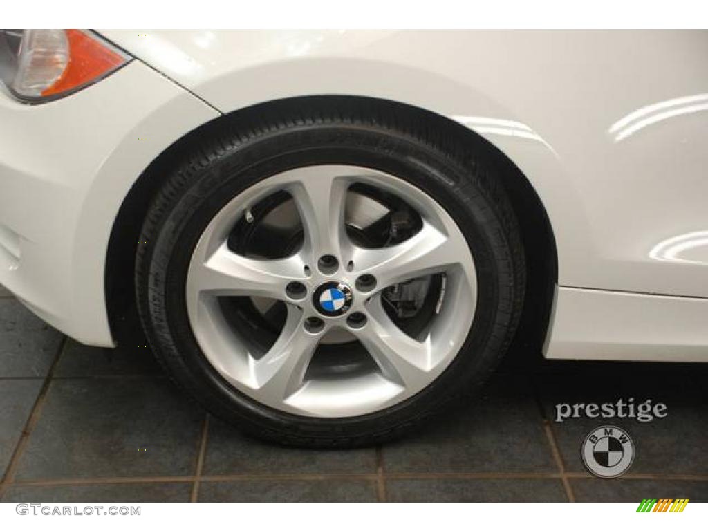 2009 1 Series 128i Coupe - Alpine White / Taupe photo #8