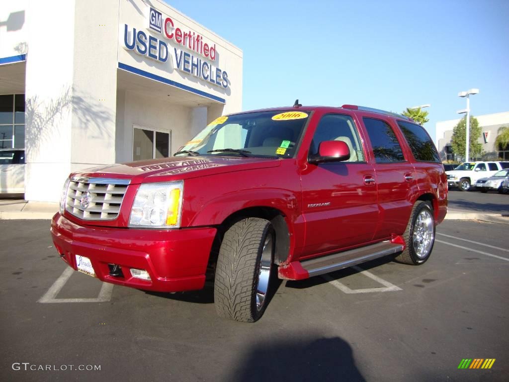 2006 Escalade AWD - Red E / Shale photo #1