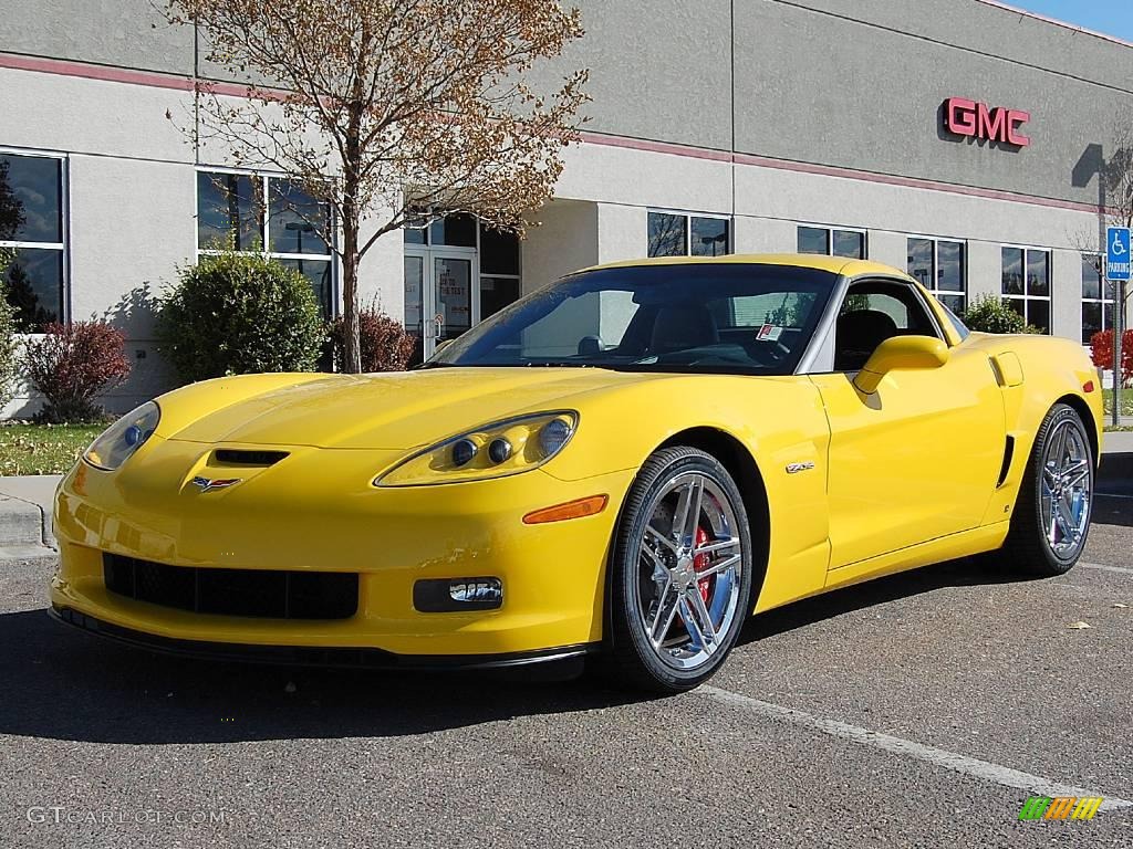 2007 Corvette Z06 - Velocity Yellow / Ebony photo #4