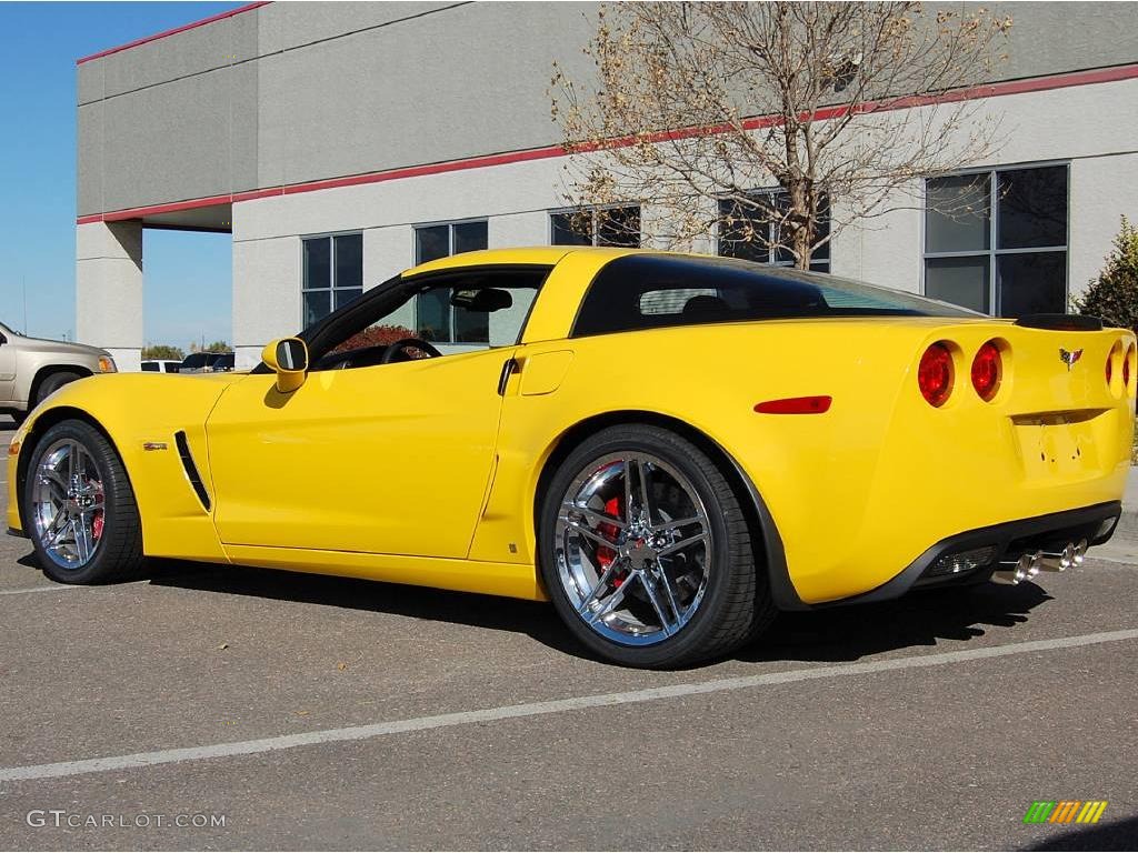 2007 Corvette Z06 - Velocity Yellow / Ebony photo #5