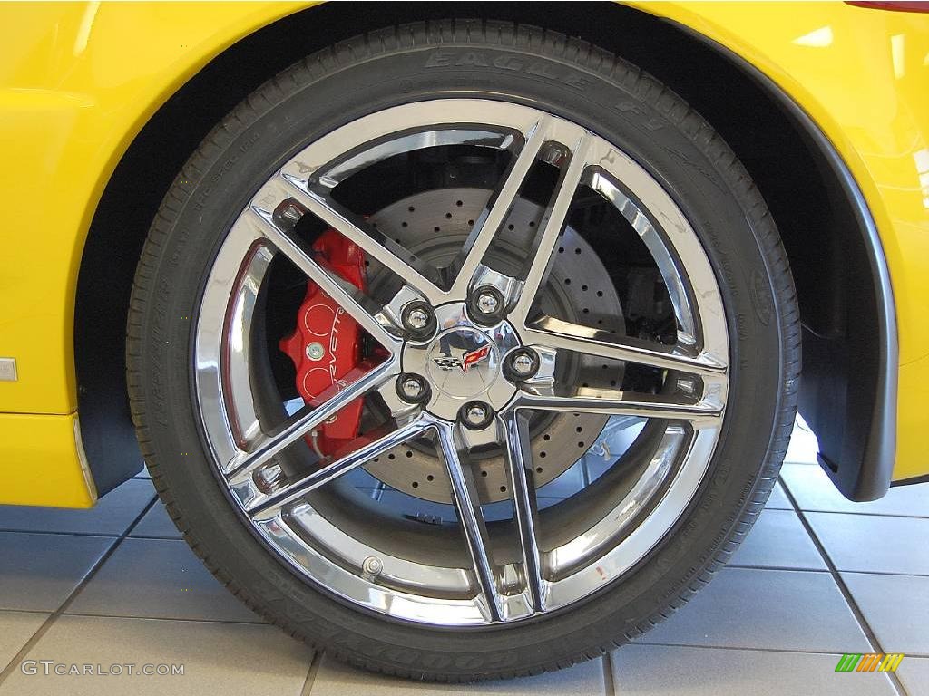 2007 Corvette Z06 - Velocity Yellow / Ebony photo #10