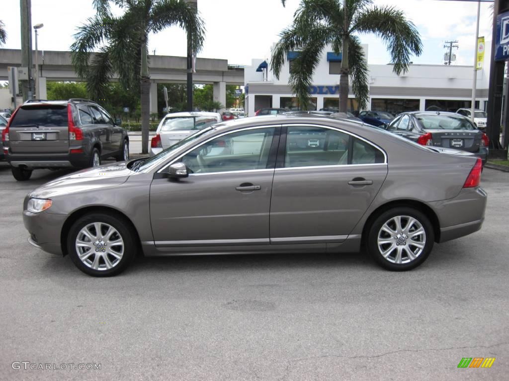 2009 S80 3.2 - Oyster Gray Metallic / Sandstone Beige photo #2