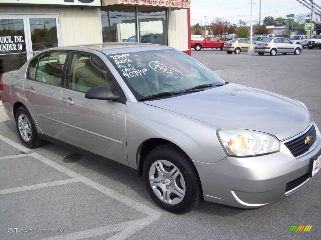 2006 Malibu LS Sedan - Silverstone Metallic / Titanium Gray photo #8