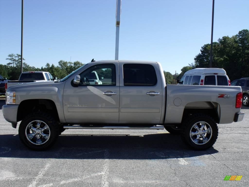 2008 Silverado 1500 LTZ Crew Cab 4x4 - Silver Birch Metallic / Light Titanium/Ebony Accents photo #5