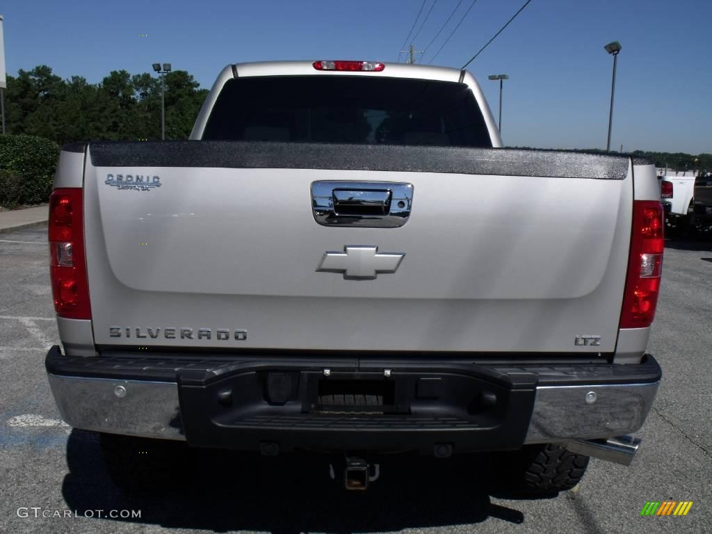 2008 Silverado 1500 LTZ Crew Cab 4x4 - Silver Birch Metallic / Light Titanium/Ebony Accents photo #7