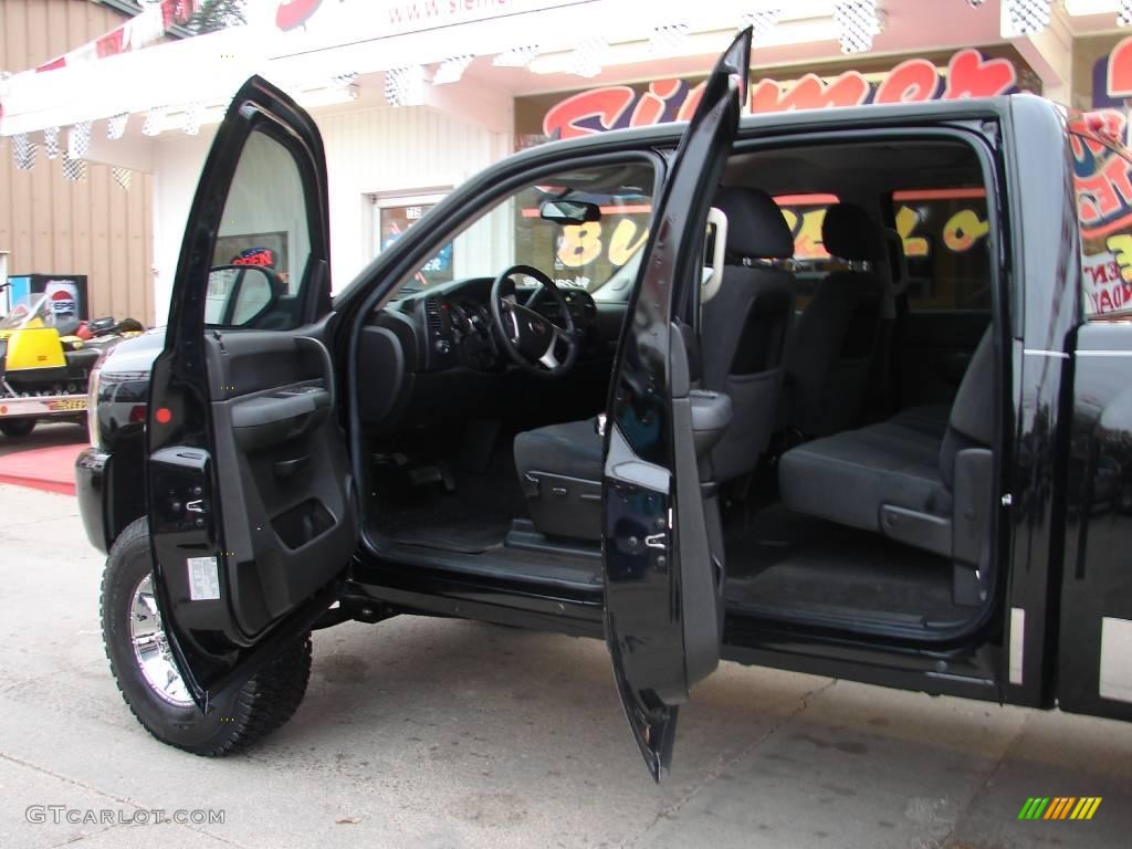 2008 Silverado 1500 LT Crew Cab 4x4 - Black / Ebony photo #7