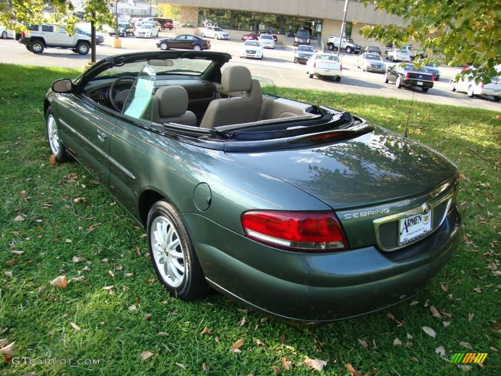 2002 Sebring LXi Convertible - Onyx Green Pearl / Sandstone photo #9