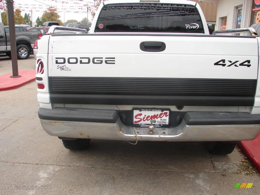 2000 Ram 1500 SLT Extended Cab 4x4 - Bright White / Mist Gray photo #4