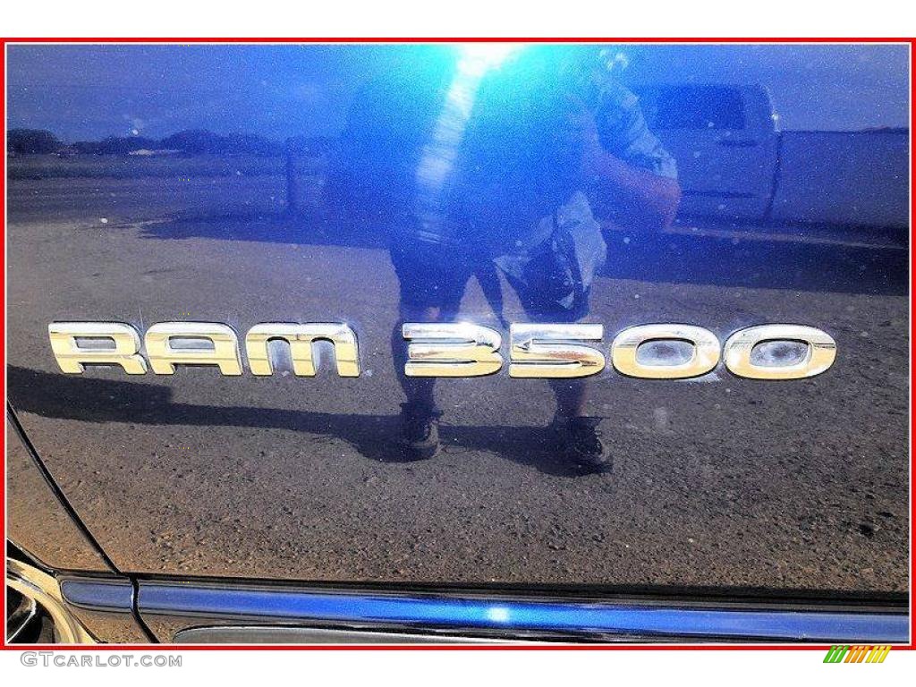 2004 Ram 3500 SLT Quad Cab 4x4 Dually - Patriot Blue Pearl / Dark Slate Gray photo #13