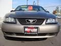 2001 Mineral Grey Metallic Ford Mustang V6 Coupe  photo #2