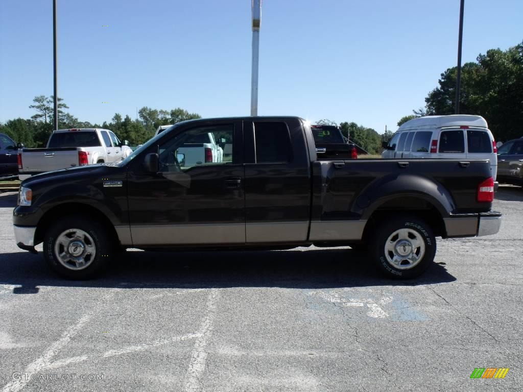 2006 F150 XLT SuperCab - Dark Shadow Grey Metallic / Tan photo #5