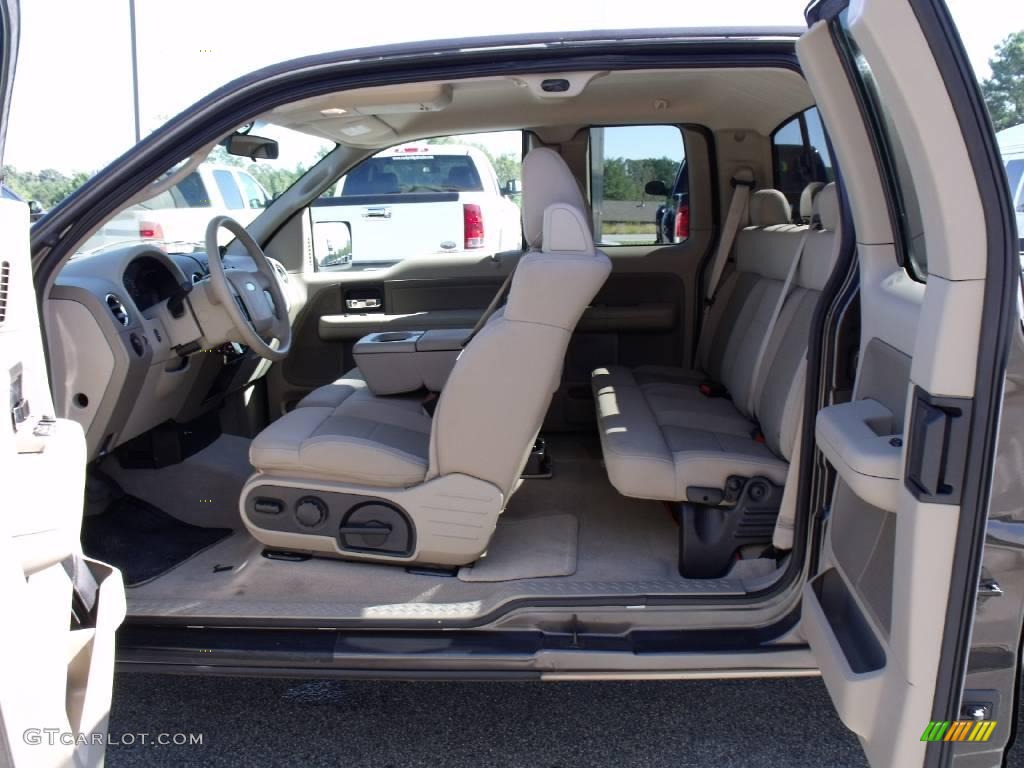 2006 F150 XLT SuperCab - Dark Shadow Grey Metallic / Tan photo #14