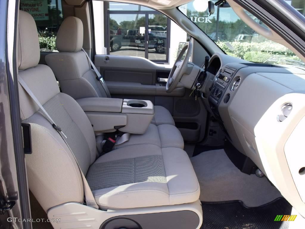 2006 F150 XLT SuperCab - Dark Shadow Grey Metallic / Tan photo #16