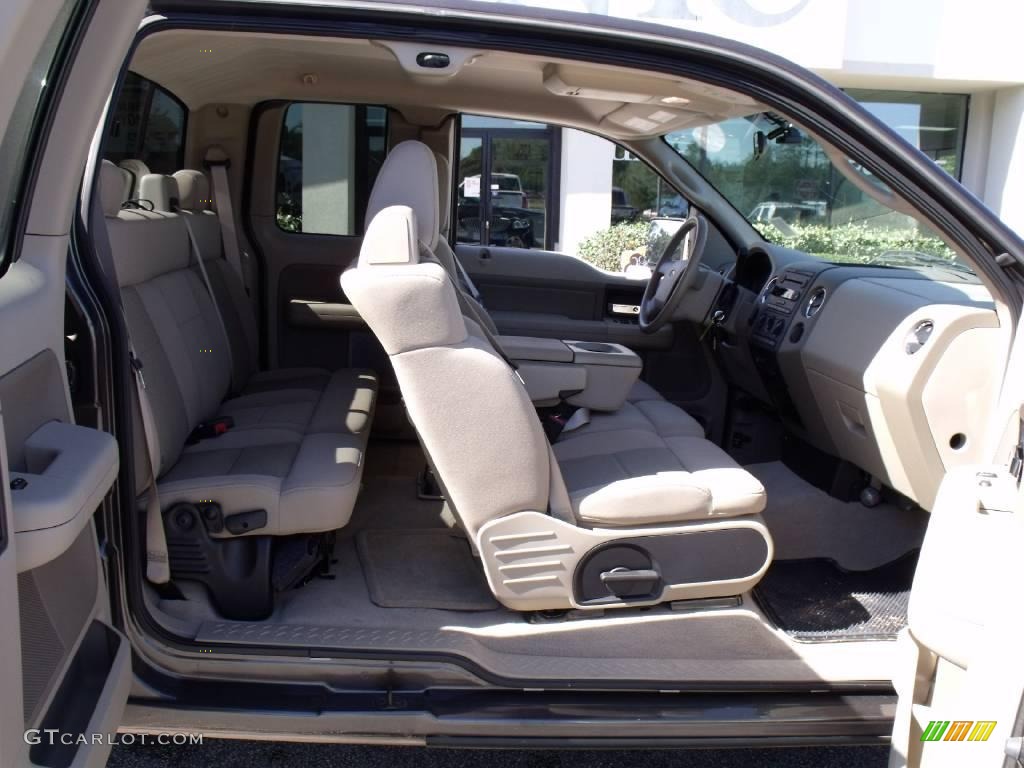 2006 F150 XLT SuperCab - Dark Shadow Grey Metallic / Tan photo #17