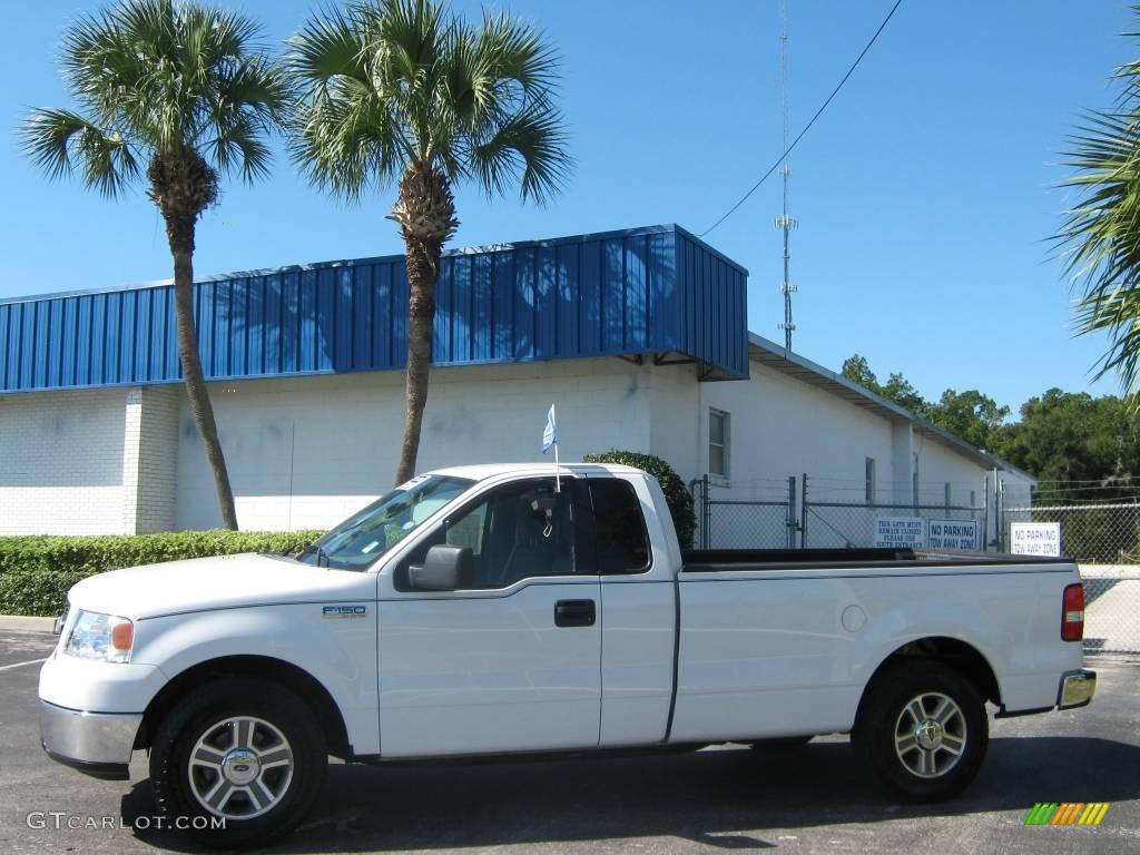 2006 F150 XLT Regular Cab - Oxford White / Medium Flint photo #6