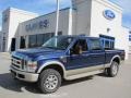 2008 Dark Blue Pearl Metallic Ford F350 Super Duty King Ranch Crew Cab 4x4  photo #1