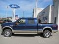 2008 Dark Blue Pearl Metallic Ford F350 Super Duty King Ranch Crew Cab 4x4  photo #2