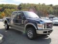 2008 Dark Blue Pearl Metallic Ford F350 Super Duty King Ranch Crew Cab 4x4  photo #4