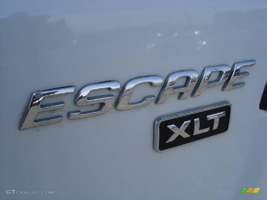2003 Escape XLT V6 - Oxford White / Medium Dark Pebble photo #31