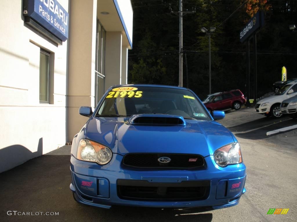 2004 Impreza WRX STi - WR Blue Pearl / Blue Ecsaine/Black photo #7