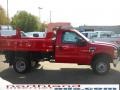 2009 Red Ford F350 Super Duty XL Regular Cab Chassis Dump Truck  photo #5