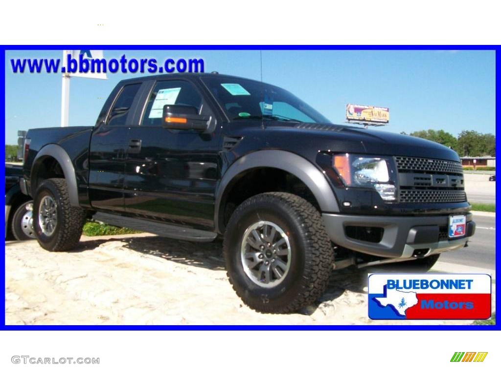 2010 F150 SVT Raptor SuperCab 4x4 - Tuxedo Black / Raptor Black photo #7