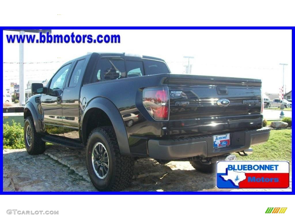 2010 F150 SVT Raptor SuperCab 4x4 - Tuxedo Black / Raptor Black photo #8